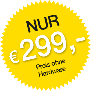 nur EUR 299 - Preis ohne Hardware